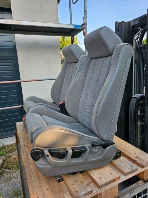Sièges sport BMW E34 tissu gris