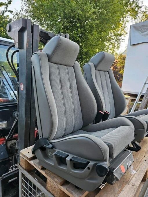 Sièges sport BMW E34 tissu gris